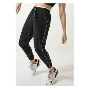 Athleta Colorblocked Brooklyn Jogger Black & White Athletic Gym Pants Size 2
